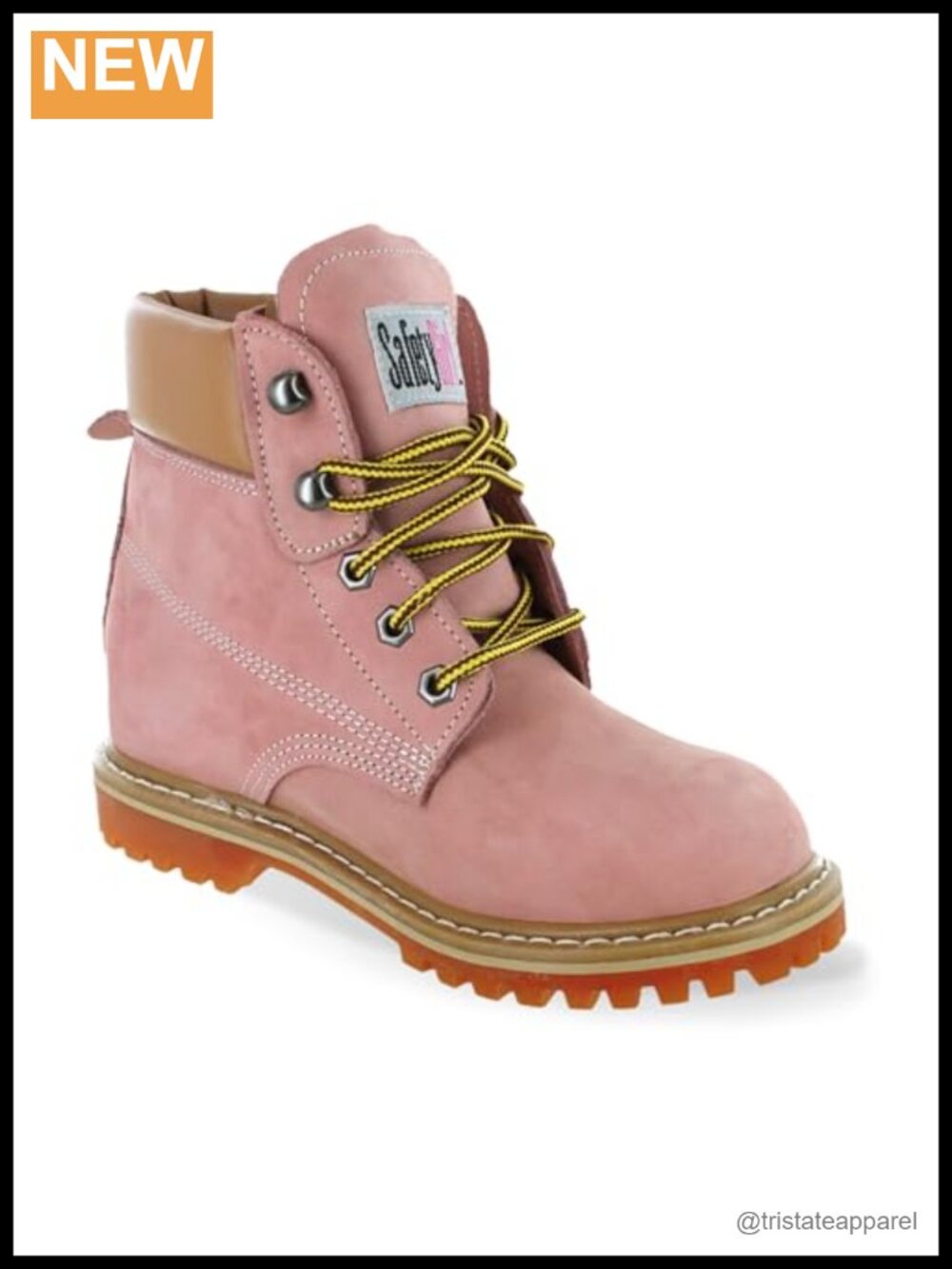 Safety Girl Women's Soft Toe Work Boots - Waterproof Nubuck Leather with Plaid